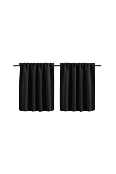 Morvena Picks Perdele scurte opace pentru bucatarie, cu geanta tije, 76x60 cm...