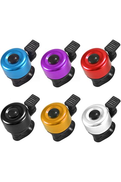 Morvena Picks Set de 6 clopoței de bicicletă, mini clopoței din aliaj de alum...