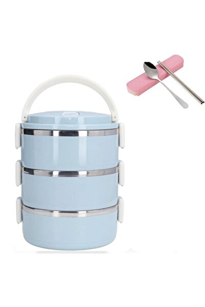 STARSTAR 3-Tier Stainless Steel Insulated Stackable Lunch Box with Compartmen...