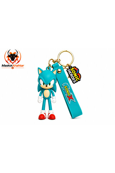MaskotAnahtar Büyük Boy Lüx Silikon Anahtarlık SONIC HEROES