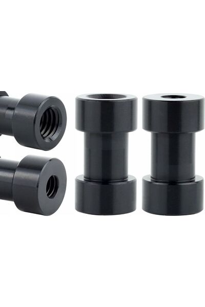 STARSTAR Five 1/4" to 3/8" tripod adapter sleeves, made of aluminum alloy, bl...