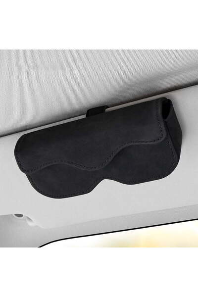 STARSTAR 2-Piece Car Sun Visor Sunglasses Organizer, Hidden Closure Design, P...