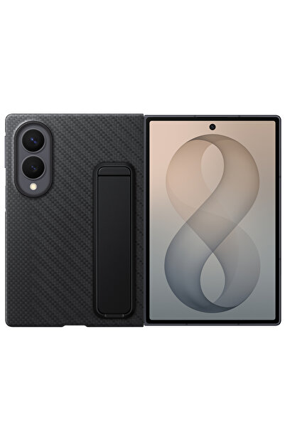 Samsung Galaxy Z Fold8 - Capac protectie spate Carbon Standing Case, Graphite