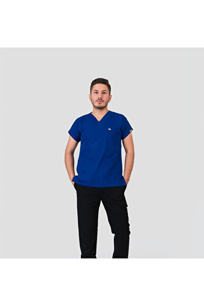 DENİZ NOVA MEDİKAL GİYİM Klasik Model Likralı Viscon Tek Üst Doktor Hemşire Ü...