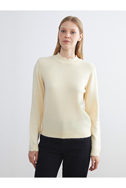 LC Waikiki Ruffled Funnel Neck Women's Knitwear Sweater