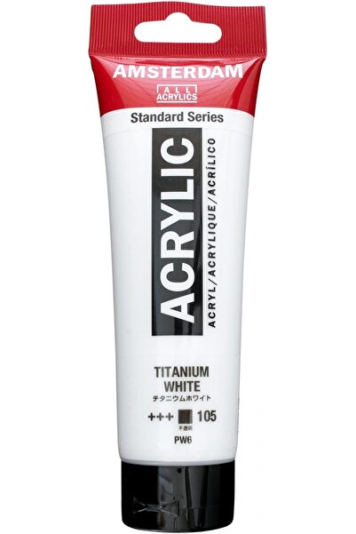 Talens Amsterdam Standart Akrilik Boya 120ml Titanium White / 105