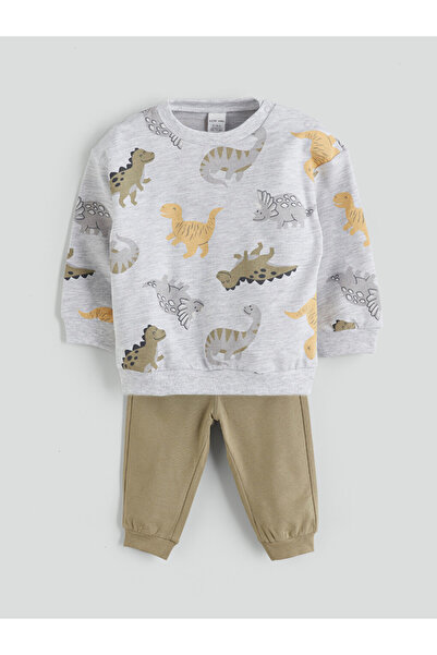 LC Waikiki Crew Neck Baby Boys' Sweatshirt and Sweatpants