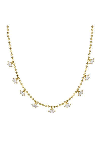 neslyaccessories Marquise drops necklace (46+5 cm)