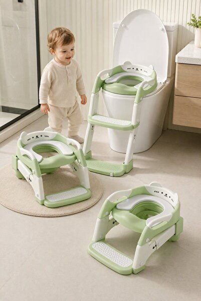 Generic 1 Pc Pp Potty Training Seat Ladder Toilet Seat Step Stool Foldable Ad...