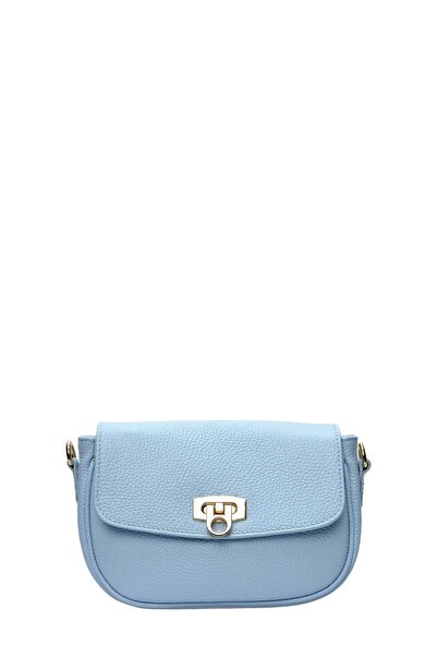 SimpleFind Isabella Rhea Geanta piele -Fiorella-Albastru deschis,Geanta posta...