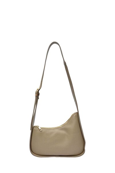 SimpleFind Anna Luchini Geanta piele -Yasmina-Taupe,Geanta de umar piele natu...
