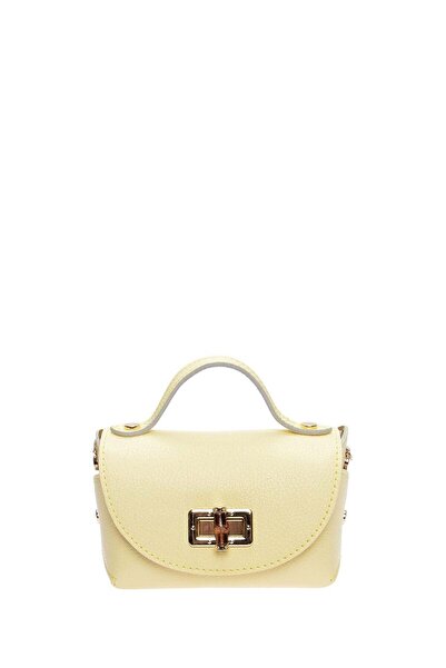 SimpleFind Anna Luchini Geanta piele -HORTENSIA-Galben,Geanta postas piele na...