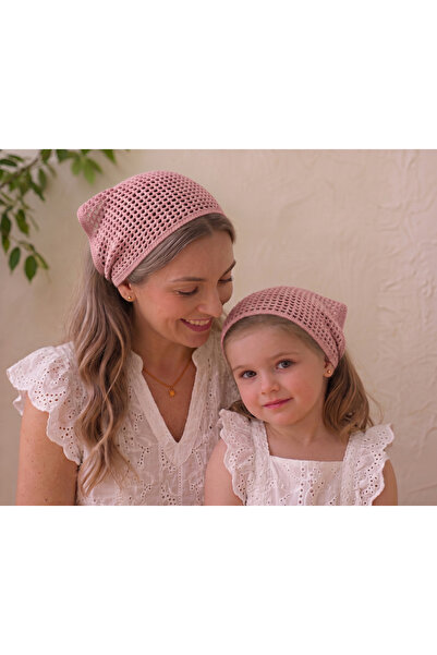 M&C Colleciton Mother Child Combination Hair Bandana 100% Cotton Set of 2 (Ch...