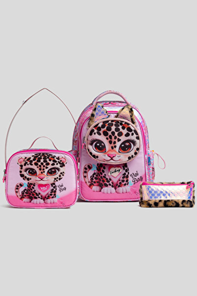 VEIBAG Candy Series Primary School Backpack Set - 3-Piece School Bag Set with...
