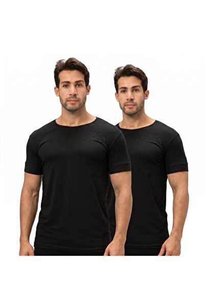 Future Fit Men's Cotton Undershirts 2 Pack, 95% Egyptian Cotton Breathable Ha...