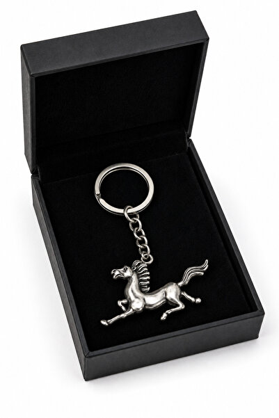 HER ŞEY NOTA www.herseynota.com Vintage Running Horse Figured Metal Keychain ...