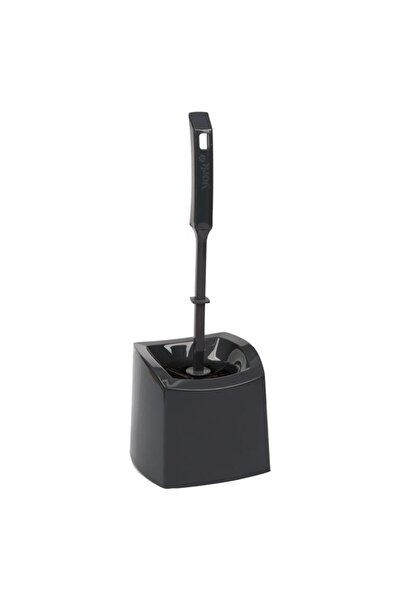 BAMI NETWORK Perie de WC Ergonomica din Plastic, Culoare Gri Antracit, Dimens...