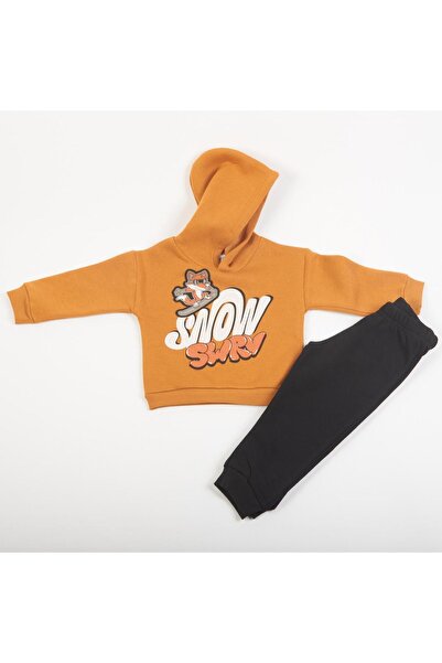 TRAX Σετ φόρμας αγόρι "Snow swrv" ώχρα