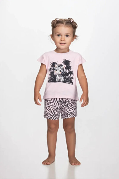 JOYCE Πυτζάμα κορίτσι "Tropical zebra" ροζ