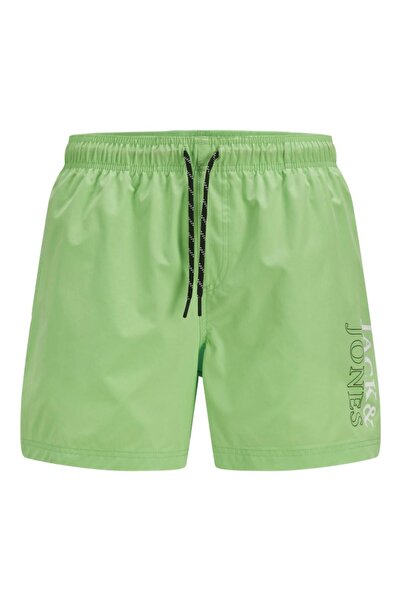 Jack & Jones Μαγιό βερμούδα αγόρι "Double logo" λαχανί