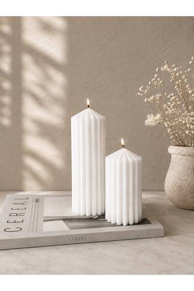 Lúmea Candle Lumea Candle 2 Li Set Silindir Mum