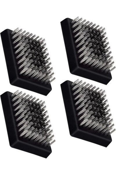 STARSTAR 4 Replacement Brush Heads for Barbecue Cleaning, Cordless Stainless ...