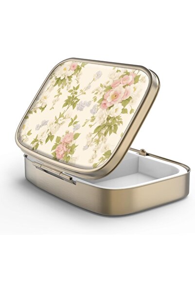 STARSTAR Vintage Double-Compartment Pillbox Mirror Compact Wallet Pocket Vint...