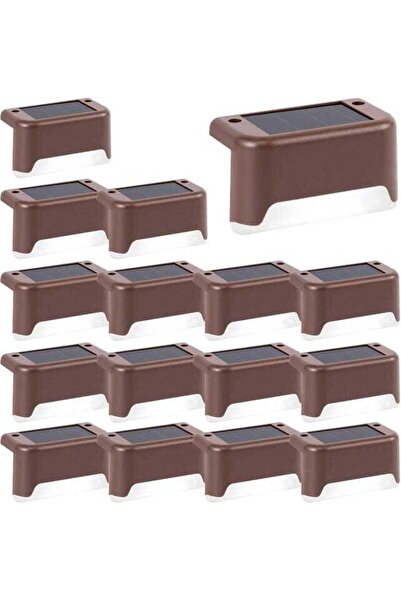 STARSTAR A set of 16 waterproof solar lights, suitable for fences, stairs, pa...