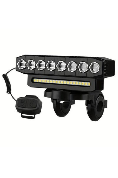 STARSTAR One LED bicycle light with six modes, rechargeable via Type-C, and i...