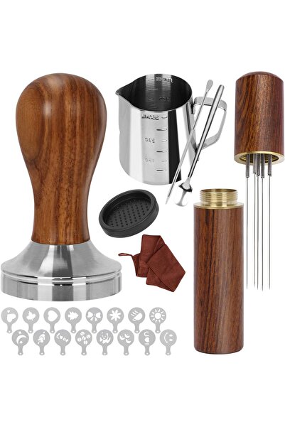 STARSTAR This 23-piece coffee tamper set for baristas includes a 51mm espress...
