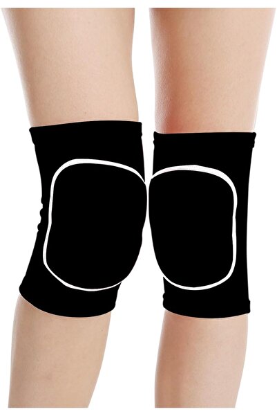 STARSTAR 2-piece sports knee brace set - white trim, black - size L