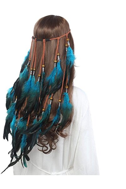 STARSTAR Feather headdress, headband, feather jewelry, boho tassel headdress