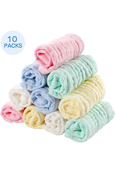 STARSTAR Baby face wipes, 10-pack, baby cotton gauze face wipes, baby towels,...