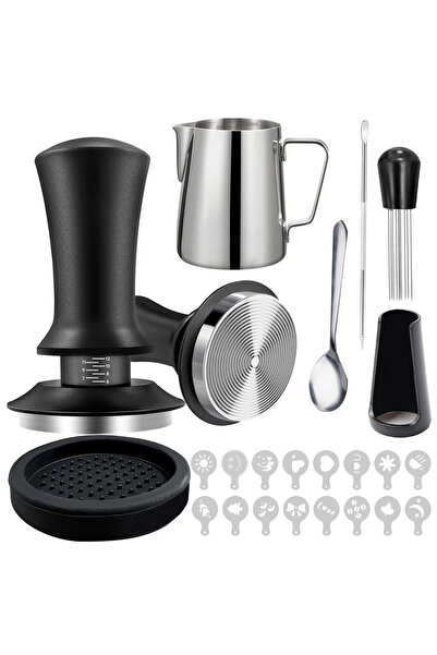 STARSTAR This 22-piece espresso tamper set includes a 58mm espresso tamper an...