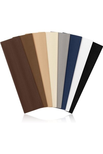 STARSTAR Unisex 8-pack sports headbands – elastic, sweat-absorbent, and non-s...