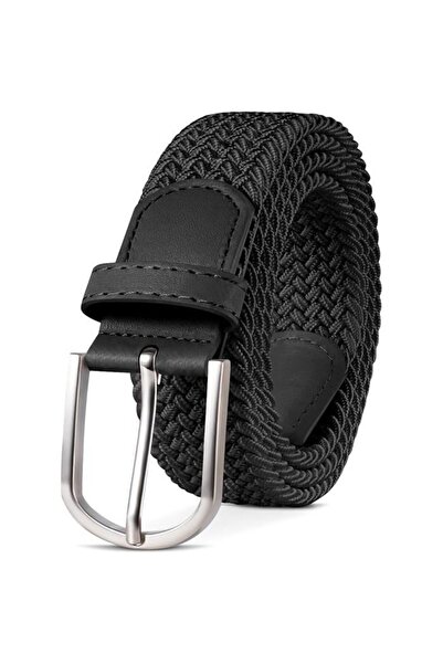 STARSTAR Unisex Elastic Braided Belt - Black