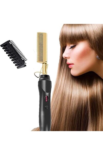 STARSTAR Electric hot comb, hair straightener, styling comb, hair polisher, s...