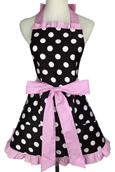 STARSTAR Kitchen apron - Grooming apron - Light pink polka dots - One size - ...