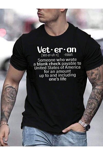 KYMC07 قميص بتصميم جرافيك من Veterant Definition، قميص صيفي كاجوال برقبة دائر...