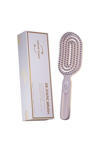 Natural Touch فرشاة شعر مضادة للكهرباء الساكنة لفك تشابك الشعر