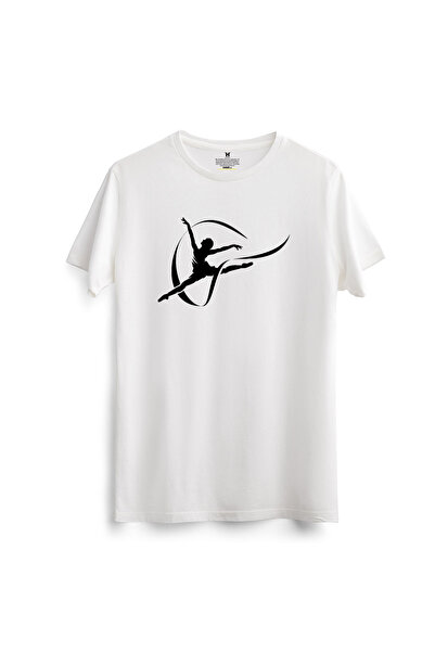 hakuof Gymnastics Printed Cotton T-Shirt Gymnastics Gymnastic T-Shirt Training