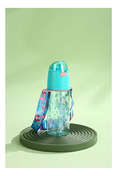 Five Dream House Mermaid Theme Kids Water Bottle Spray Cup, 580ML Leakproof W...