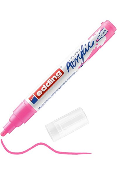 Edding Marker acrilic rezistent la apă, 5100 mediu - roz neon, vârf 2-3 mm