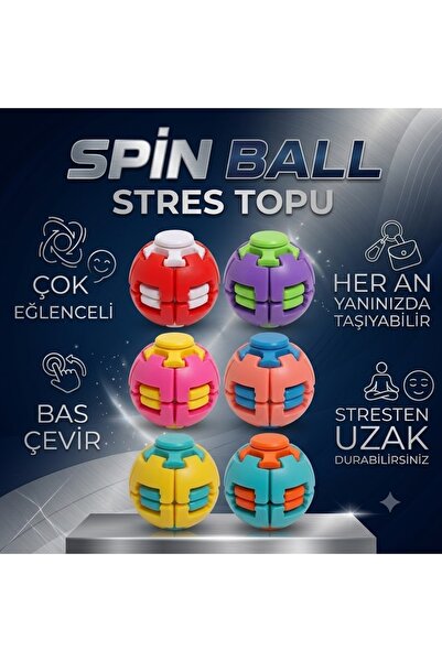 PLAYO KAHRAMAN BİLGİ TEKNOLOJİLERİ Spin Ball – Orjinal Çelik Rulmanlı Döner M...