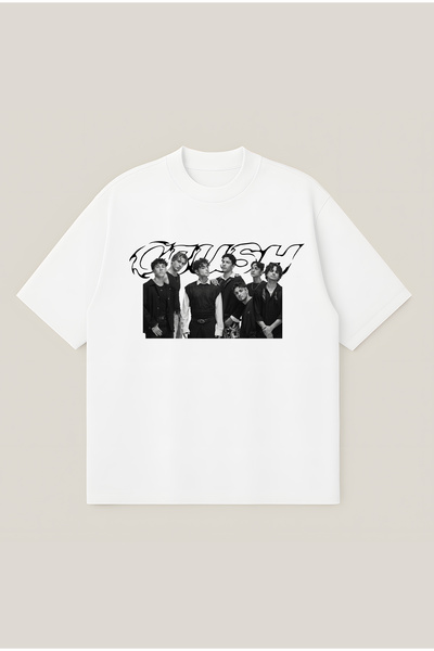 Moon Dancer Crush Boyband Printed Oversize Boxy Cut Breathable 100% Cotton Ts...