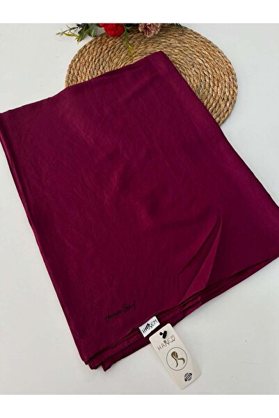 HAREM SCARF شال حريري من قماش الفوال هاريم بلون البرقوق الفاتح HVH0291