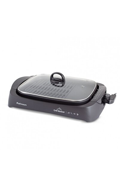 ROHNSON Grătar electric cu capac, R2525 Grill Master, 2200W, 30 x 40 cm, term...