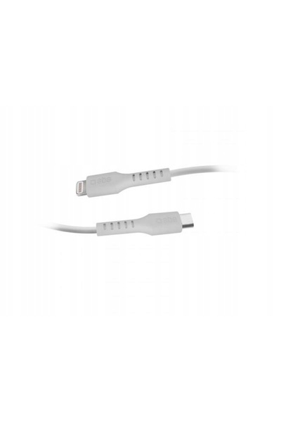 NO BRAND Cablu certificat MFi USB-C - iPhone Lightning 1m - Alb