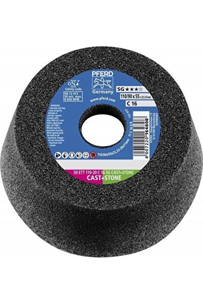 PFERD Disc abraziv conic pentru beton și piatră 110mm G16