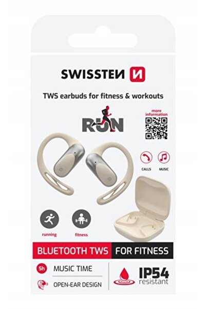 SWISSTEN Căști sport pentru alergare, fără fir, RUN Bluetooth 5.4